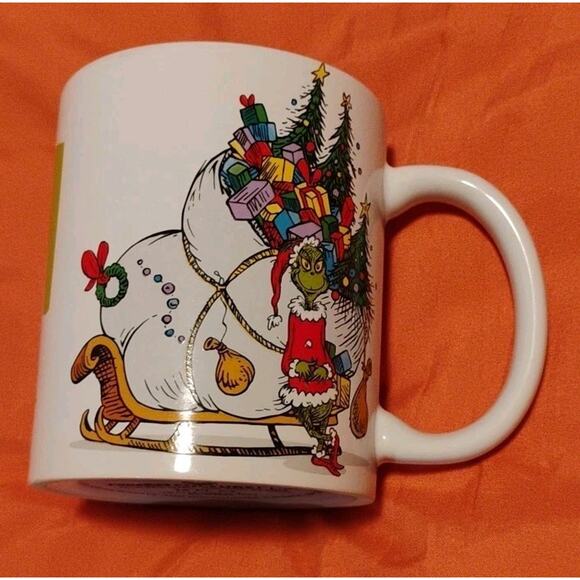 THE GRINCH COFFEE MUG ~ 12 OZ ~ DR. SEUSS ~ CERAMIC DISHWASHER/MICROWAVE SAFE - Picture 2 of 4